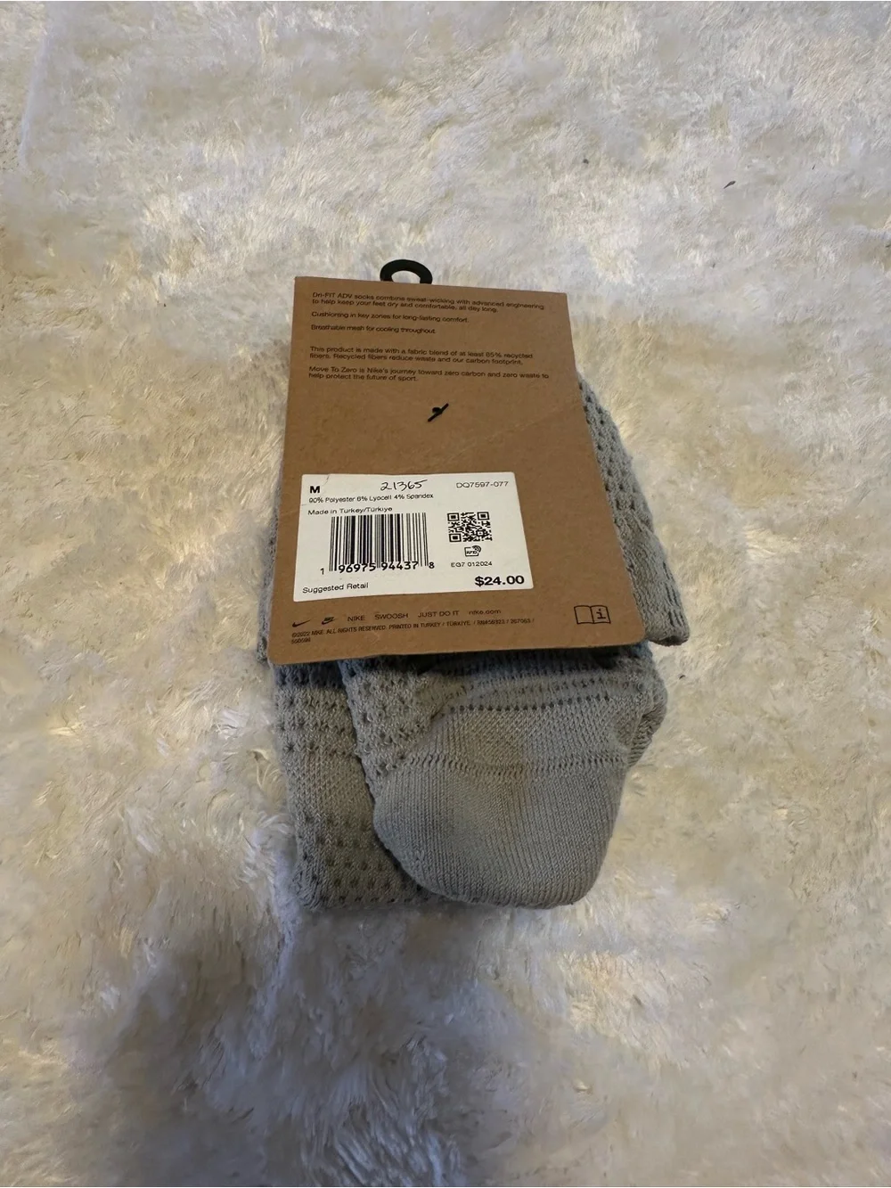 Nike Gray Unicorn Socks